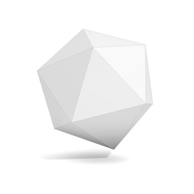 Soyut geometrik 3d nesne