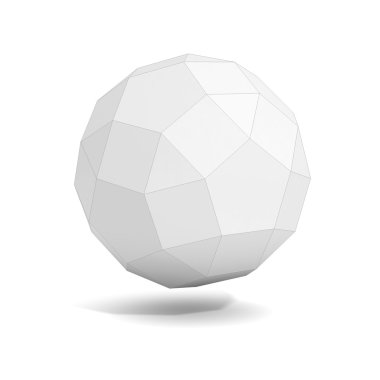 Soyut geometrik 3d nesne