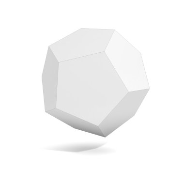 Soyut geometrik 3d nesne