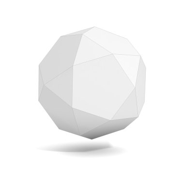 Soyut geometrik 3d nesne