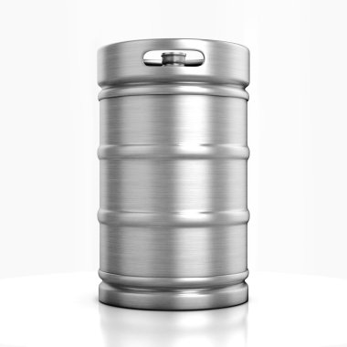 Beer keg isolated on white clipart