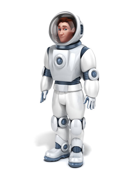 Astronaut 3d illustration