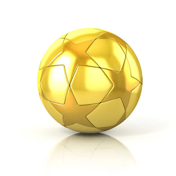 Golden football — Stock Photo, Image