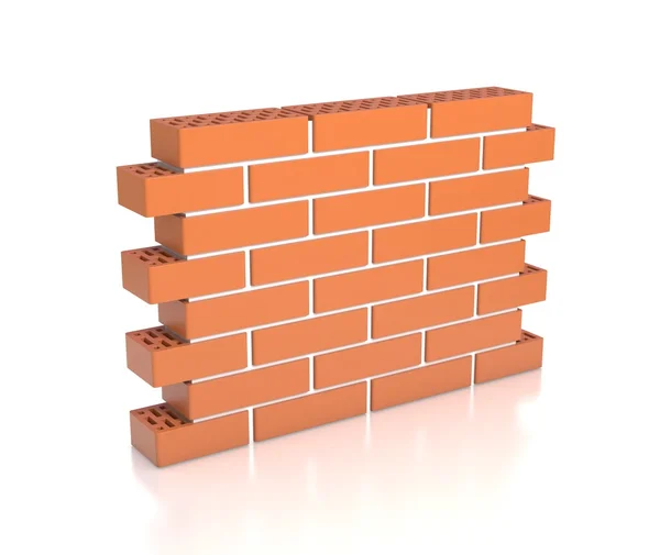 Brick wall 3d illustration — Stock Photo, Image