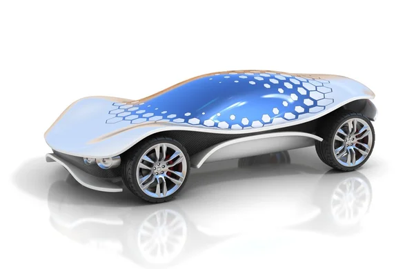 Futurystyczny samochód koncepcja 3d — Zdjęcie stockowe