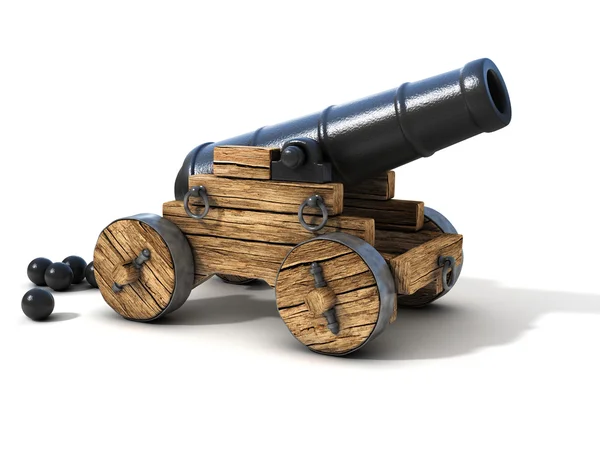 Cannon on a white background — Stock Photo, Image