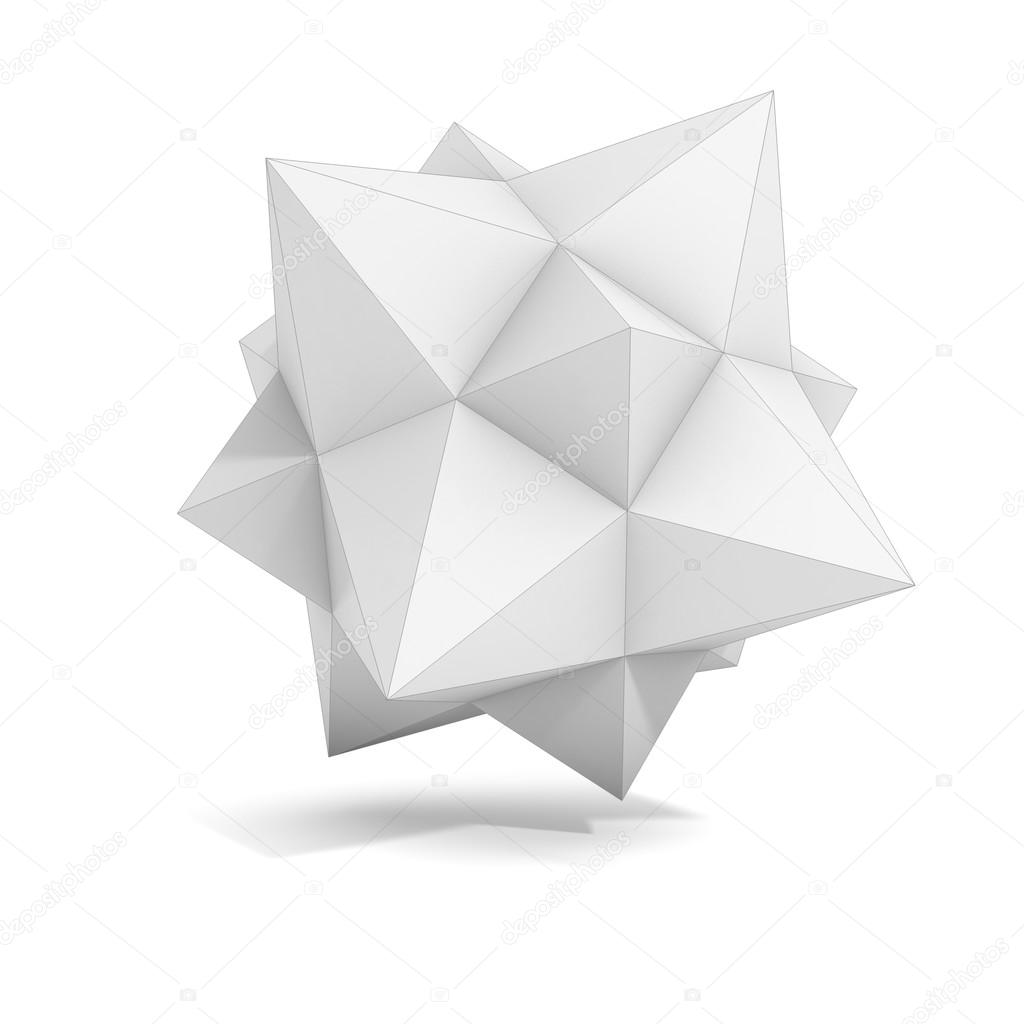 Abstract geometric 3d object