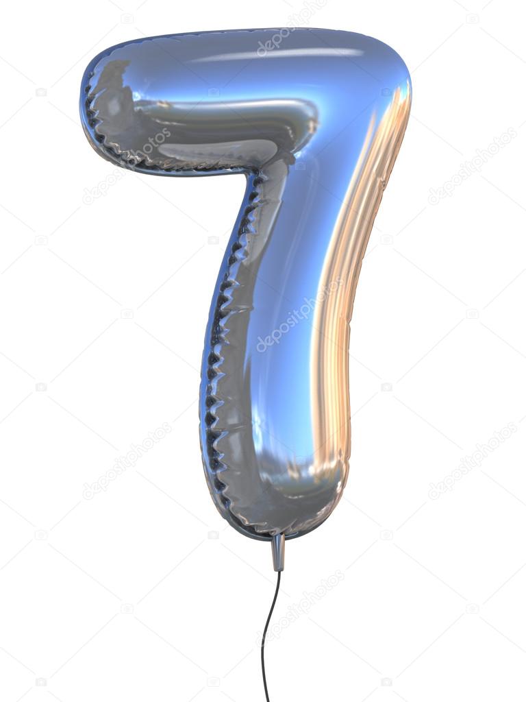Number 7 balloon