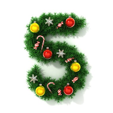 Noel ağacı yazı tipi sayısı 5