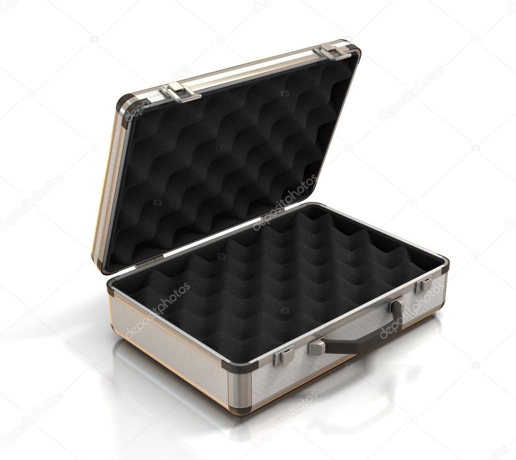 open case with egg crate foam