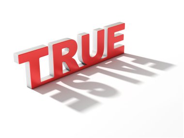 Doğru harfleri döküm yanlış gölge