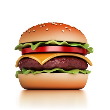 Hamburger illüstrasyon