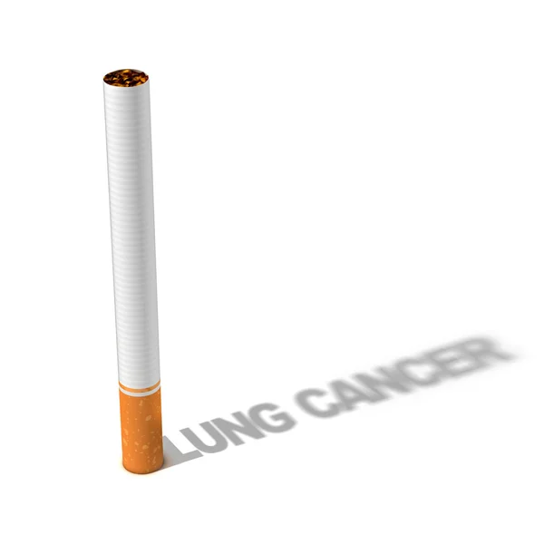 Cigarette lung cancer 3d — Stock Photo, Image