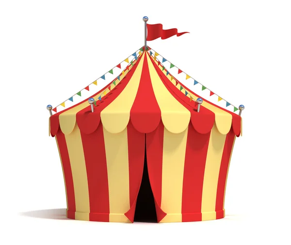 Carpa de circo 3d ilustración — Foto de Stock