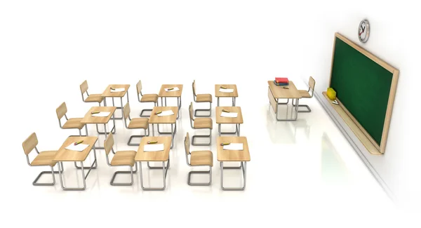 Klassenzimmer 3D Illustration — Stockfoto