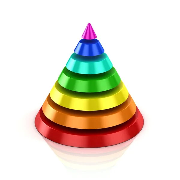 Cone colorido abstrato — Fotografia de Stock