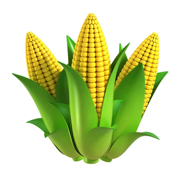 Corn 3d illustration — Stock Photo, Image