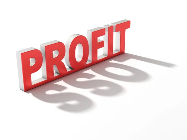 Profit loss 3d — Stock Photo, Image