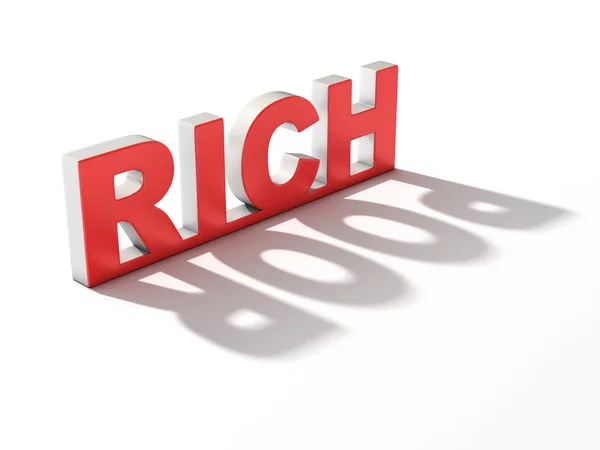 Rich or poor 3d — Stock Photo, Image