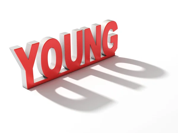 Young old 3d — Stock Photo, Image
