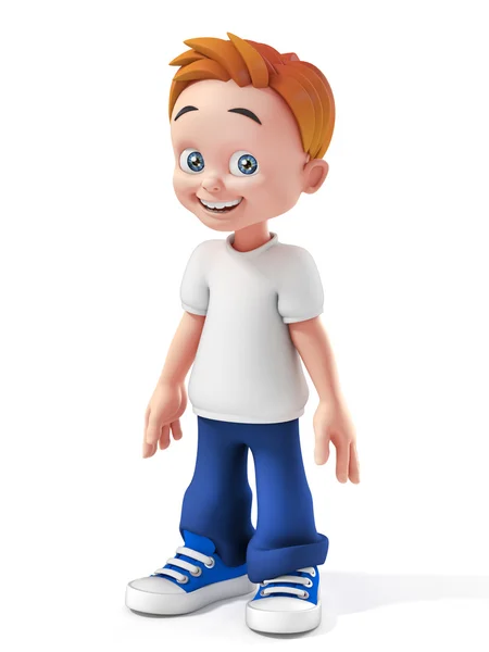 Kleine jongen 3d illustratie — Stockfoto