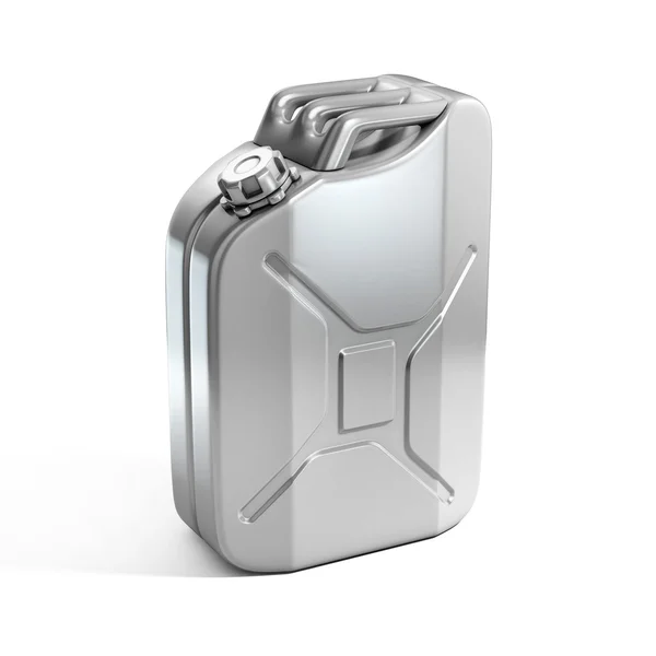 Aluminum jerrycan — Stock Photo, Image