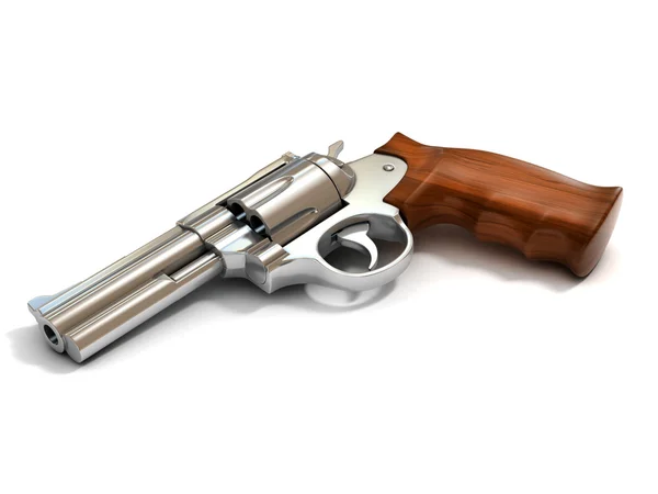 Gun isolated on white — Stock Photo, Image