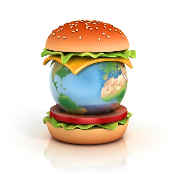 Hamburger di terra — Foto Stock