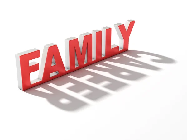 Family or career 3d — Stock Photo, Image