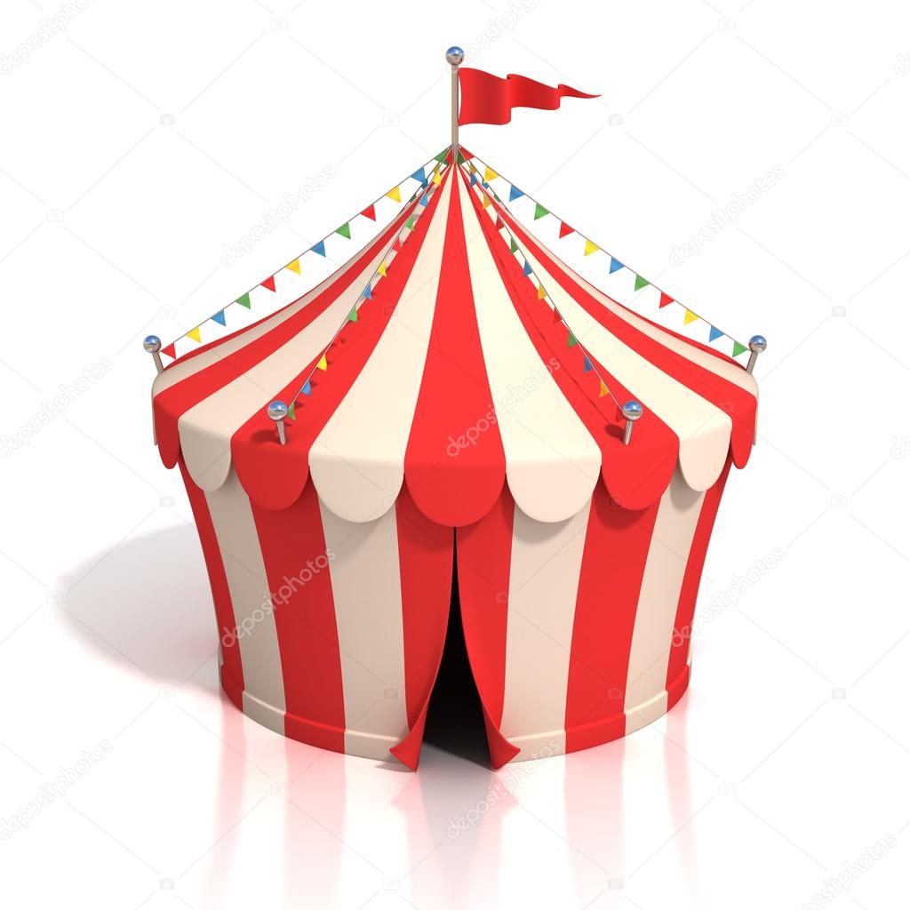 circus tent 3d illustration