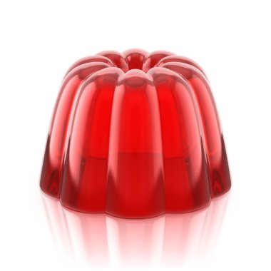 Kırmızı jöle puding