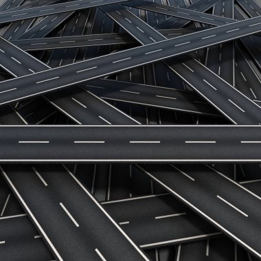 trafik sıkışıklığı 3d kavramı