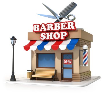 miniature barbershop clipart
