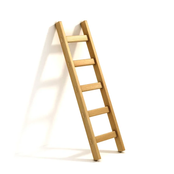 Ladders geïsoleerd op wit — Stockfoto