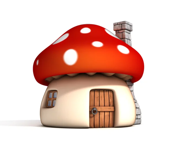 Mushroom huis — Stockfoto