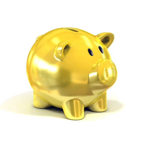 Golden piggy bank — Stock Photo, Image