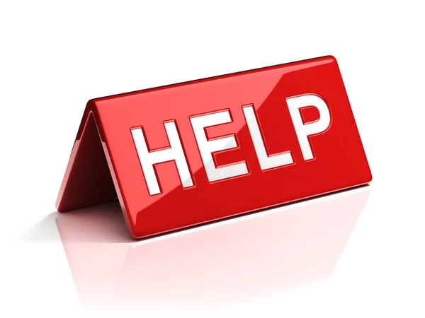 Help desk sign — Stock Photo, Image