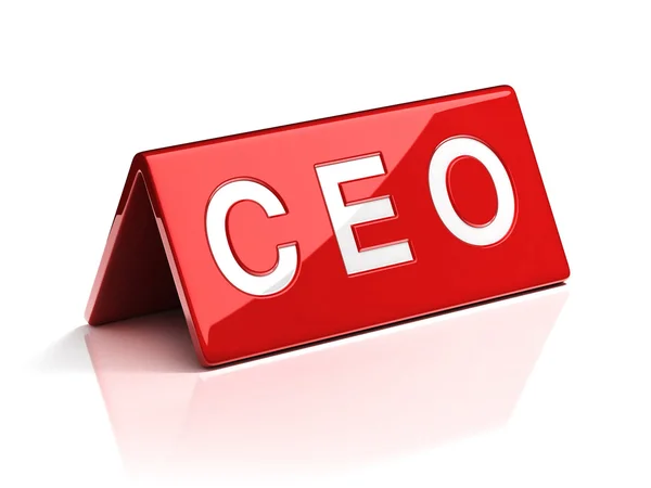 CEO identification plate — Stock Photo, Image