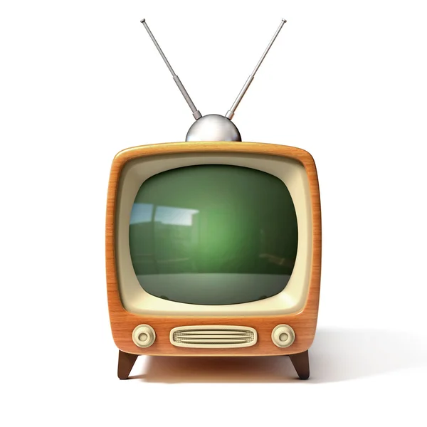 Retro-tv – stockfoto