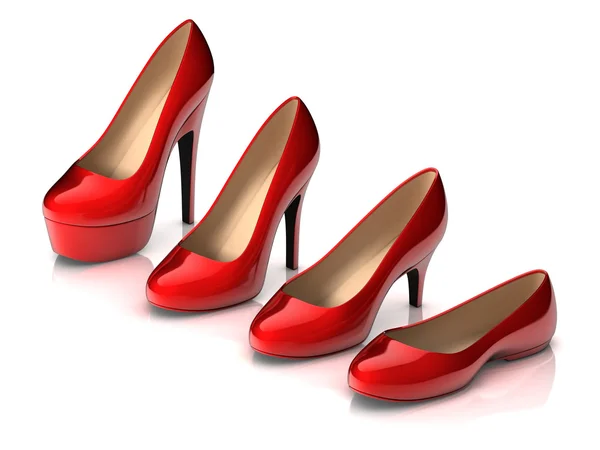 Set of different high heel shoes — Stock Photo, Image