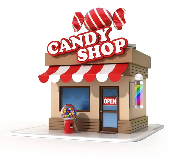 Miniatuur candy shop — Stockfoto