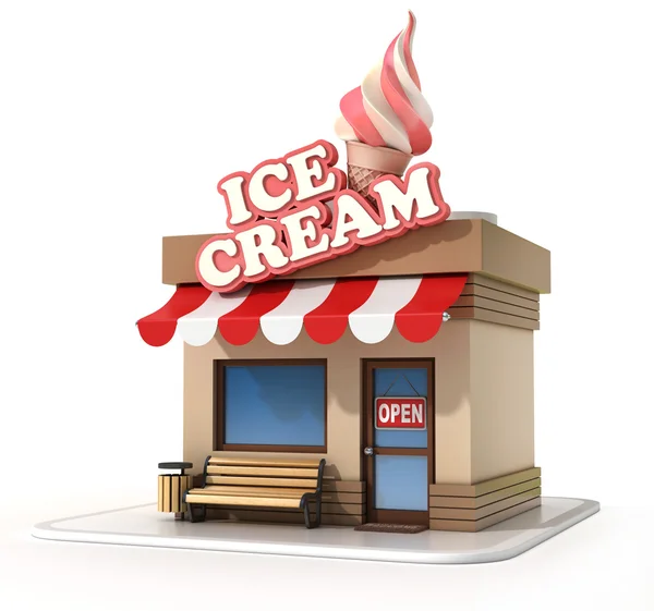 Miniature ice cream store — Stock Photo, Image