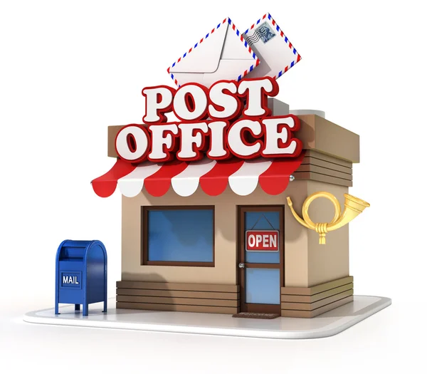 Miniaturowe post office — Zdjęcie stockowe