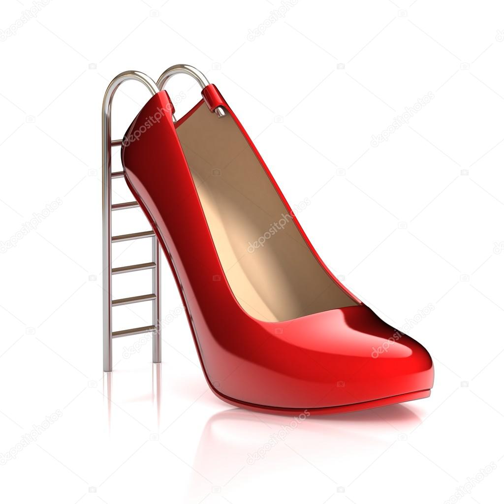 high heels 3d concept