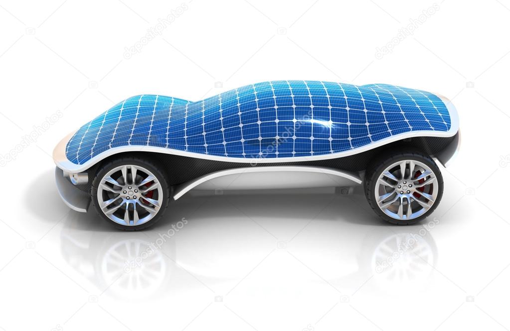 solar car 3d concept