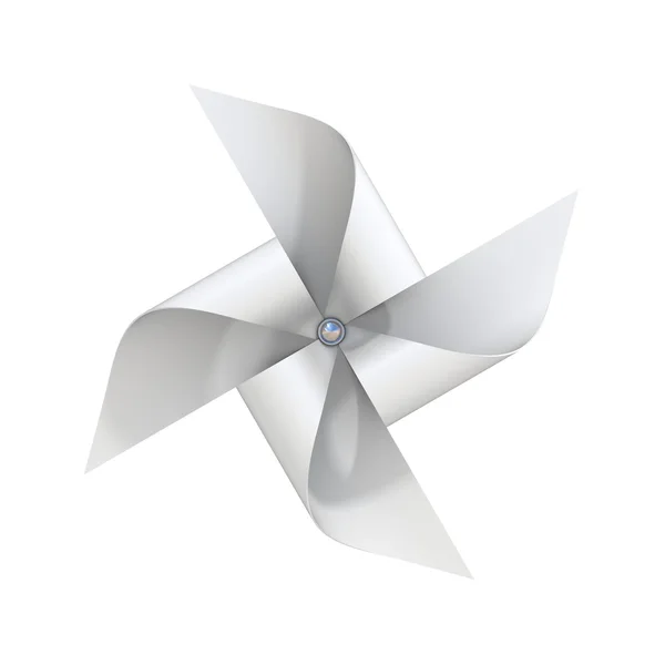 ホワイト ペーパー風車のおもちゃ — ストック写真