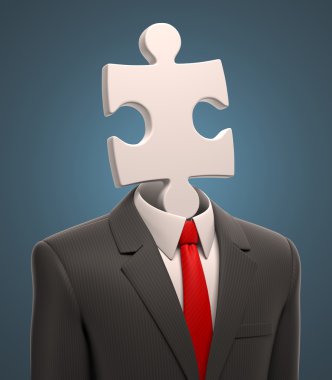 işadamı bulmaca kafa ile