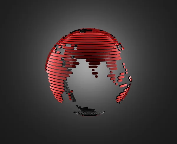 Globo astratto 3d — Foto Stock