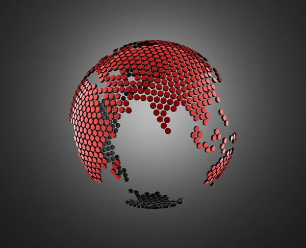 Abstrato 3d globo — Fotografia de Stock