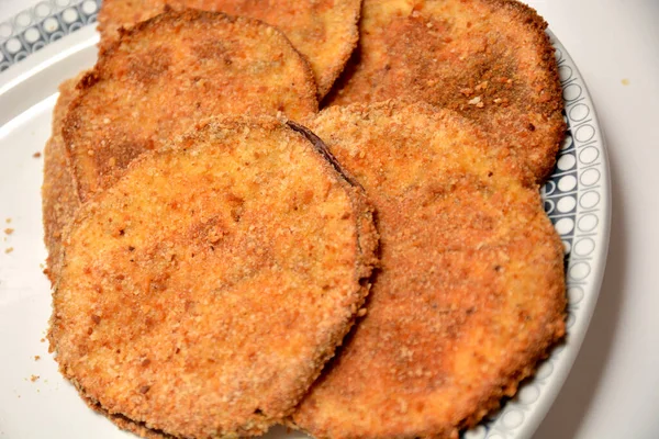 Melanzane Verdura Cibo Melanzane Gratin Piatto Forno — Foto Stock